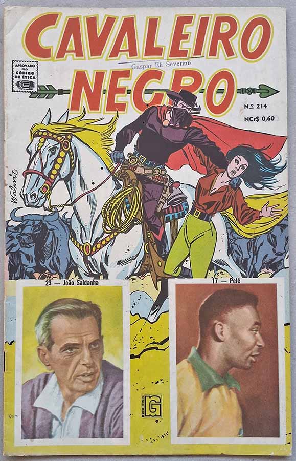 Cavaleiro Negro nº 214. Edição Colorida em Cidade Condenada.  Gibis antigos originais. Revistas em quadrinhos anos 70.  Editora: RGE - Rio Gráfica Editora. 