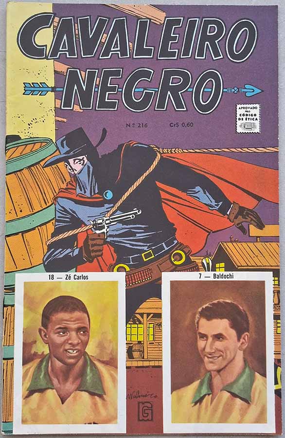 Cavaleiro Negro nº 216. Edição Colorida em O Fantasma da Missão.  Gibis antigos originais. Revistas em quadrinhos anos 70.  Editora: RGE - Rio Gráfica Editora. 