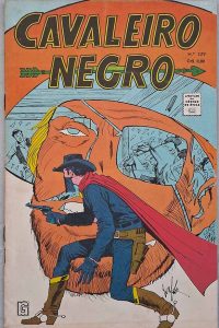 Cavaleiro Negro nº 229 Edição Colorida em A Forca.  Gibis antigos originais. Revistas em quadrinhos anos 70.  Editora: RGE - Rio Gráfica Editora. 