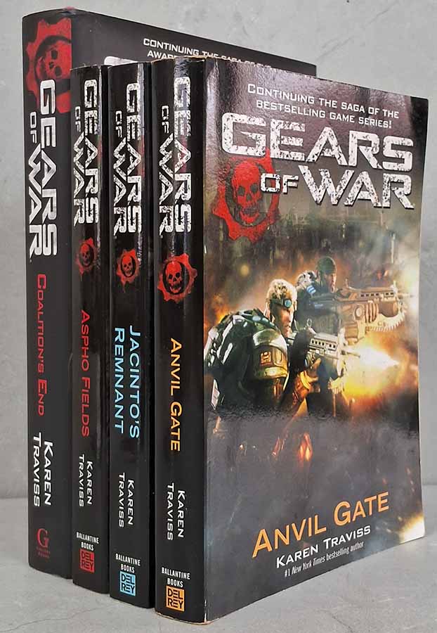 Gears of War.  Série com 4 Livros.  Autor: Karen Traviss.  Livros Usados. Séries.  Editora: Ballantine Books. 