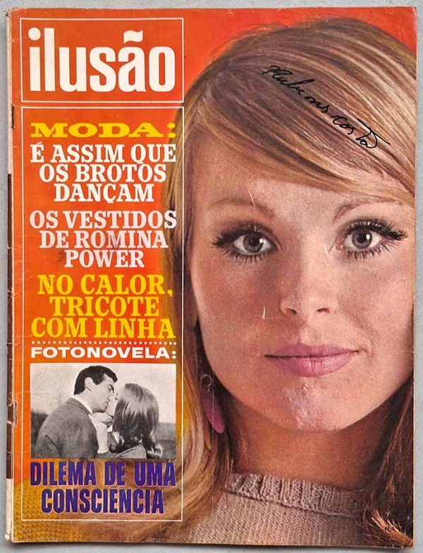 Revista Ilusão nº 104. Fotonovela completa: Dilema de uma Consciência.  Matérias com Jane Asher. Fotonovela com Rosanna Galli, Raimondo Magni, Laila Medici, Paolo Casella.  Revistas antigas dos anos 60. 