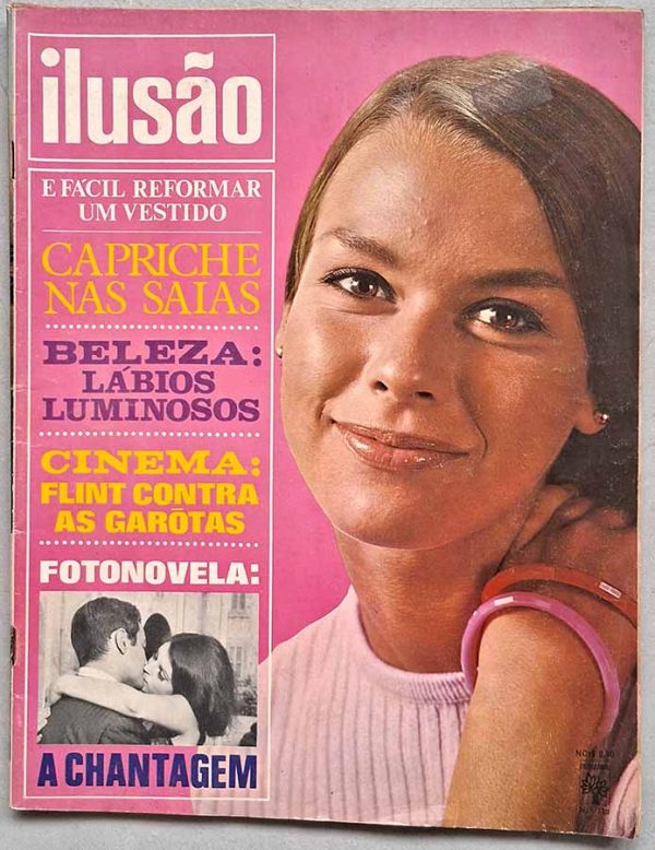 Revista Ilusão nº 113. Fotonovela completa: A Chantagem.  Com Tiziana Ladd, Umberto Ceriani, Lilly Catalini, Emilio Delle Piane.  Revistas antigas dos anos 60. 