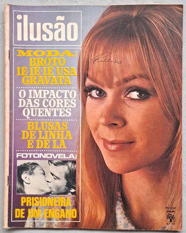 Revista Ilusão nº 114. Fotonovela completa: Prisioneira de um Engano.  Matérias com Sidney Poitier. Fotonovela com Pia Vaccarezza, Franco Derosa, Rita Fanelli e Pippo Cardillo.  Revistas antigas dos anos 60. 