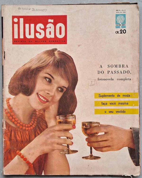 Revista Ilusão nº 27. Fotonovela completa: A Sombra do Passado.  Revistas antigas dos anos 60.  Editora: Abril.  Edição: Julho/1960. 