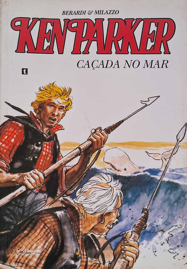 Ken Parker Nº 9. Em Caçada no Mar.  Gibis. Revistas em quadrinhos anos 2000.  Editora: Cluq - Clube dos Quadrinhos. 