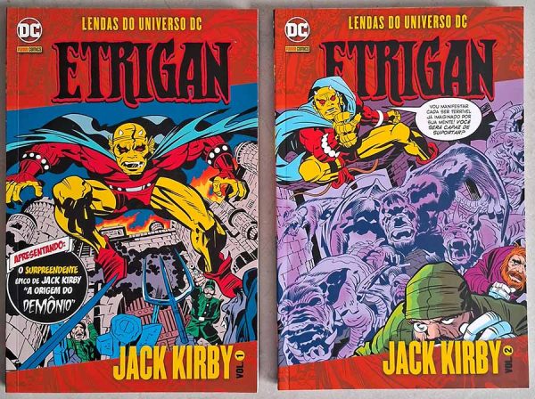 Coleção Lendas do Universo DC: Etrigan.  Coleção completa em 2 Volumes. Artes: Jack Kirby.  Coleções completas de Gibis & HQs. Gibis da DC Comics. 