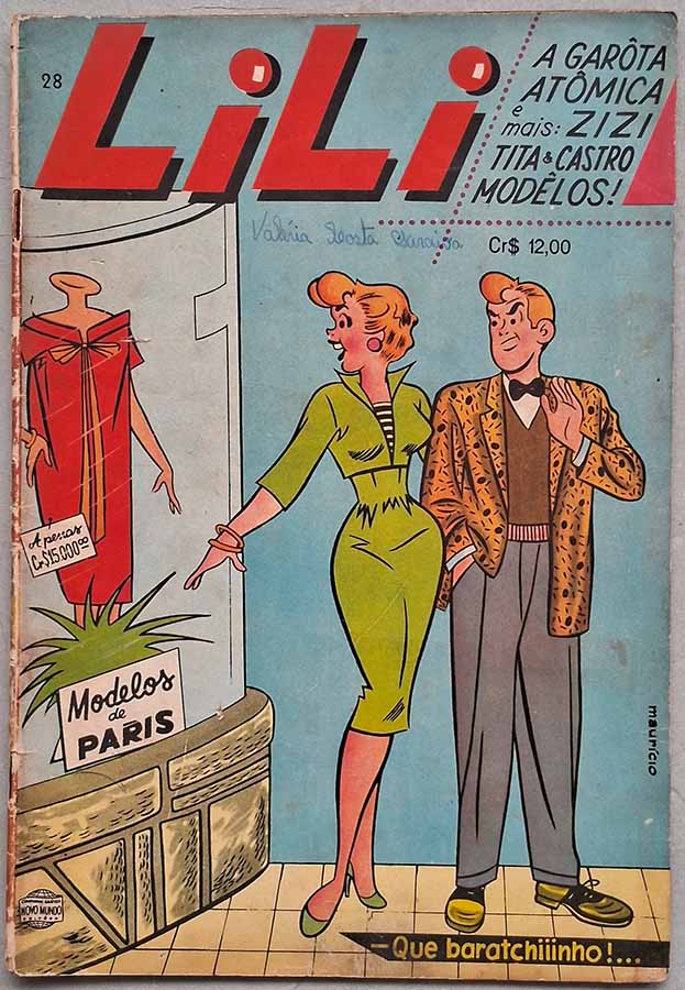 Lili, a Garota Atômica Nº 28. Seleções em Quadrinhos.  Gibis antigos. Revistas em quadrinhos anos 60.  Editora: La Selva.  Edição: Janeiro/1960. 