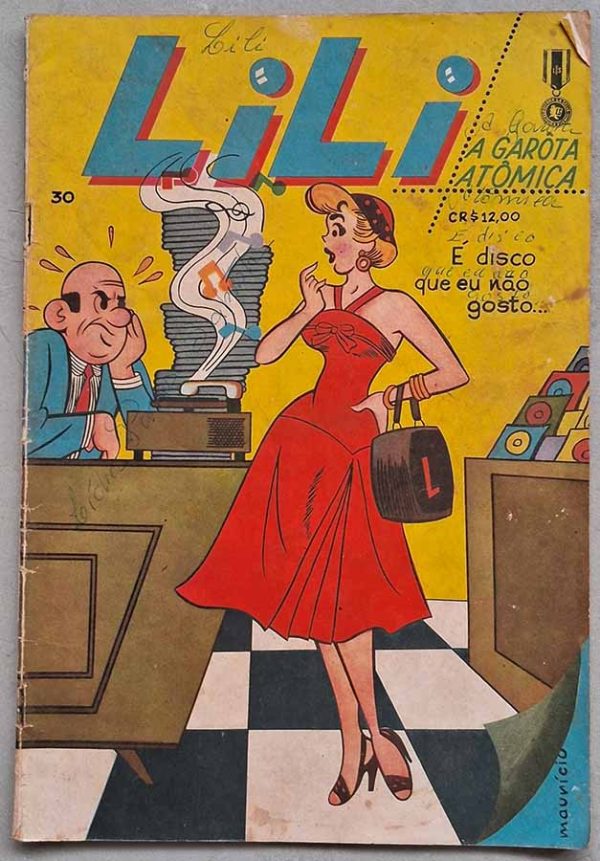 Lili, a Garota Atômica Nº 30. Seleções em Quadrinhos.  Gibis antigos. Revistas em quadrinhos anos 60.  Editora: EBAL.  Edição: Março/1960. 