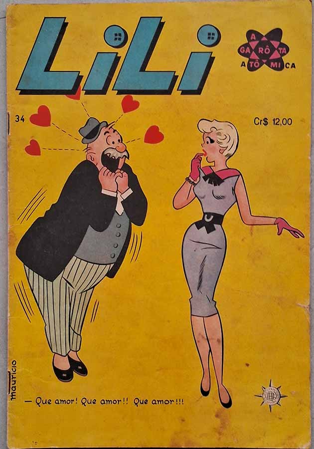 Lili a Garota Atômica Nº 34. Seleções em Quadrinhos.  Gibis antigos. Revistas em quadrinhos anos 60.  Editora: La Selva.  Edição: Julho/1960. 