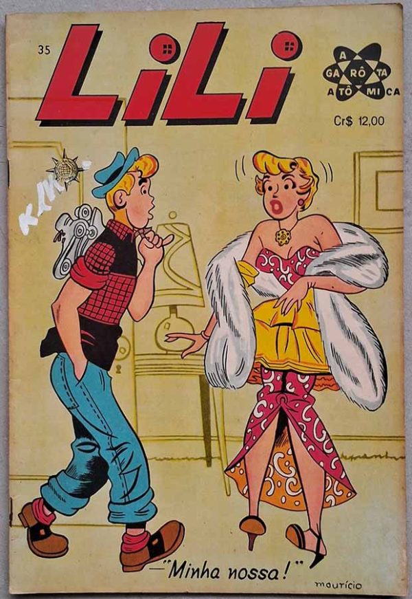 Lili a Garota Atômica Nº 35. Seleções em Quadrinhos.  Gibis antigos. Revistas em quadrinhos anos 60.  Editora: La Selva.  Edição: Agosto/1960. 