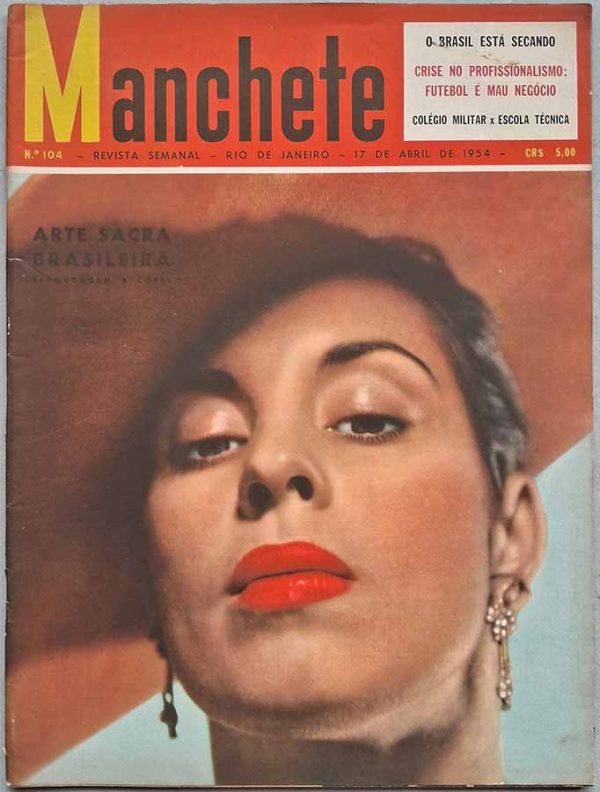 Revista Manchete nº 104. Capa: Bailarina Maria Gracinda.  Revistas antigas dos anos 50.  Editora: Bloch. 