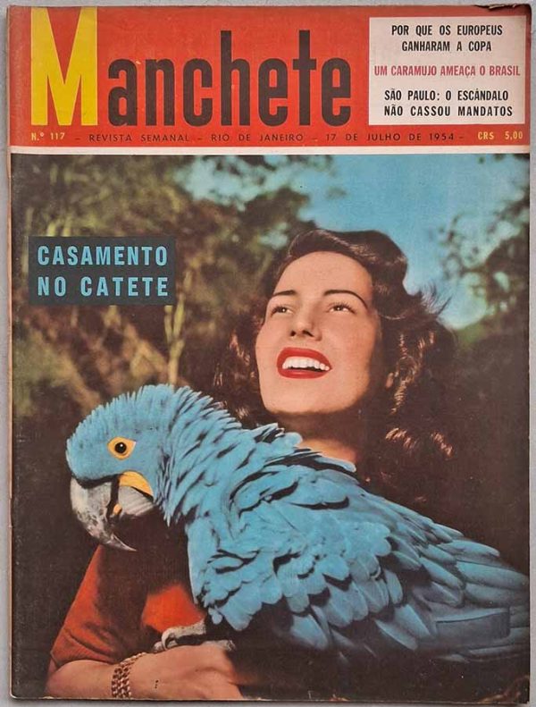 Revista Manchete nº 117. Capa e Especial: Ester de Abreu.  Revistas antigas dos anos 50. Com Marta Rocha, cinema brasileiro.  Editora: Bloch.  Edição: 17/Julho/1954. 