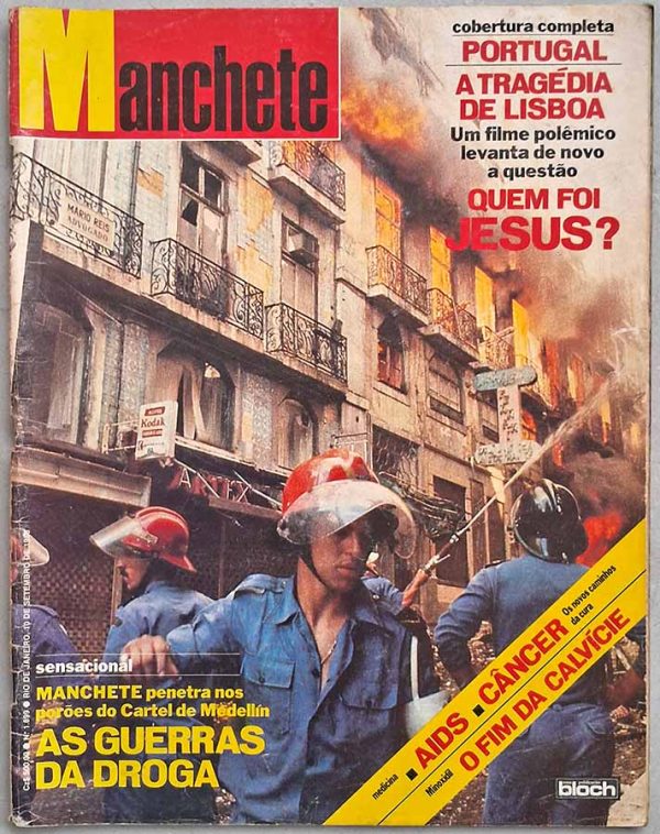 Revista Manchete nº 1899. Capa: Incêndio no Chiado: a tragédia que abalou.  Revistas antigas dos anos 80.  Editora: Bloch.  Edição: 10/Setembro/1988. 