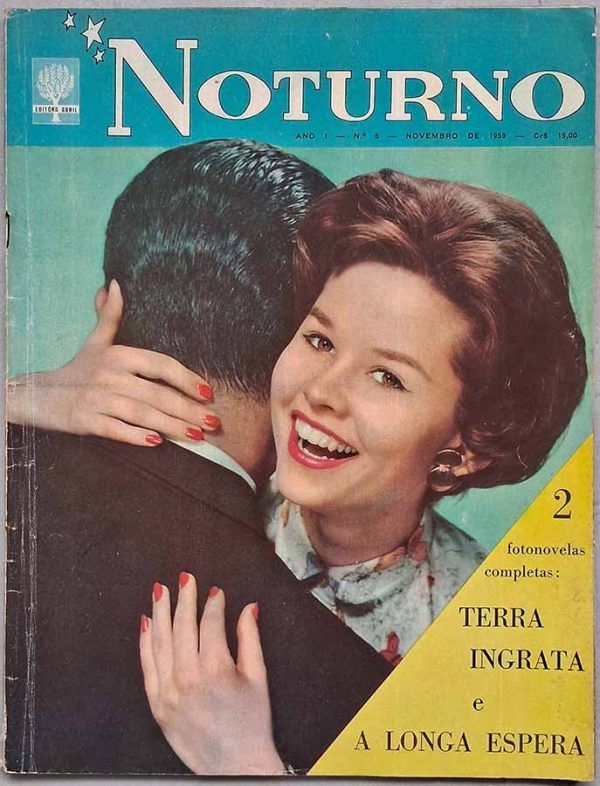 Revista Noturno Nº 6. Fotonovelas COMPLETAS.  Revistas antigas de fotonovelas.  Editora: Abril.  Edição: Novembro/1959. 