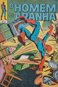 O Homem Aranha 1ª Série Nº 42.  Gibis Antigos. Revistas em quadrinhos anos 70. História de Stan Lee. Desenhos por John Romita. Editora: EBAL.  Edição: Setembro/1972. 