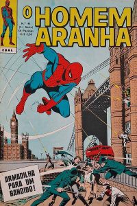 O Homem Aranha 1ª Série Nº 44.  Gibis Antigos. Revistas em quadrinhos anos 70. História de Stan Lee. Desenhos por John Romita. Editora: EBAL.  Edição: Novembro/1972. 