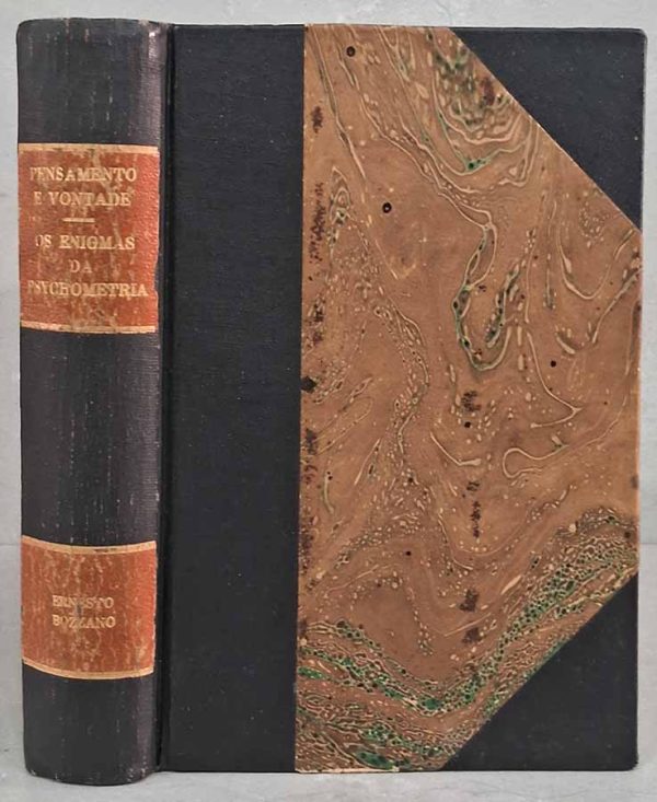 Pensamento e Vontade. Os Enigmas da Psicometria.  Duas obras completas em volume único.  Autor: Ernesto Bozzano.  Livros Usados/Seminovos. Espiritismo. 