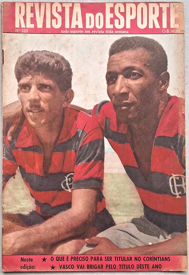 Revista do Esporte nº 223. Ficha do Craque: Escurinho, atacante do Fluminense.  Revistas antigas sobre futebol dos anos 60.  Edição: 15/06/1963.  