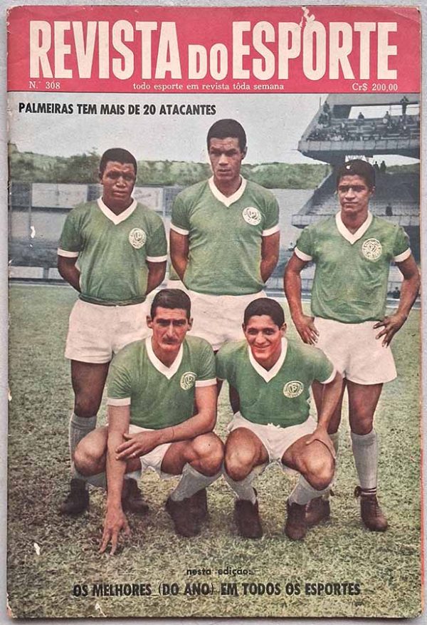 Revista do Esporte nº 308. Ficha do Craque: Paulo Henrique, lateral do Flamengo.  Revistas antigas sobre futebol dos anos 60.  Edição: 30/01/1965.  