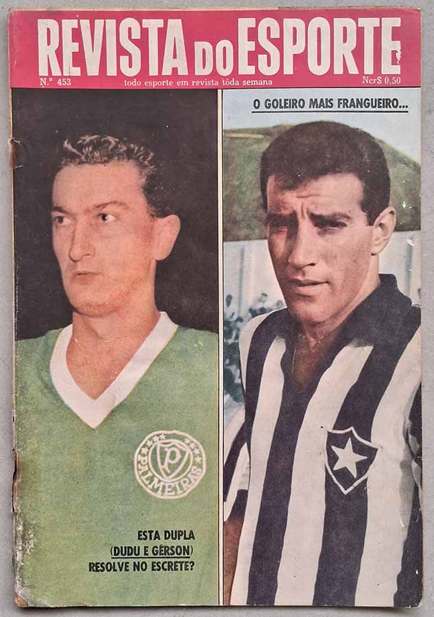 Revista do Esporte nº 453.  Revistas antigas sobre futebol dos anos 60.  Edição: 11/11/1967