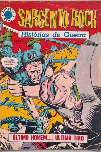 Sargento Rock Nº 3. Epopéia 4ª Série.  Gibis antigos. Revistas em quadrinhos anos 60.  Editora: EBAL.  Edição:  Março/1967. 