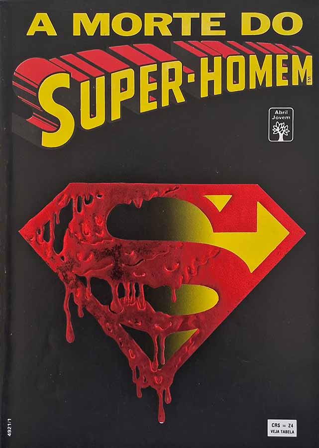 A Morte do Super-Homem.  Gibis & Quadrinhos. Super-Homem. Super-Heróis.  Editora: Abril. 