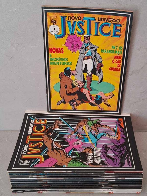 Coleção Novo Universo Justice /Abril.  Completa com 12 edições, #1 ao #12. 