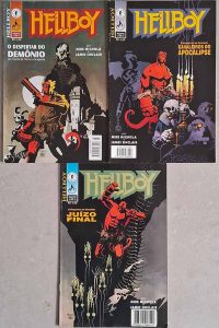 Hellboy: o Despertar do Demônio.  Minissérie Completa em 3 edições.  Por James Sinclair; Mike Mignola.  Gibis & Quadrinhos. Minisséries Completas.