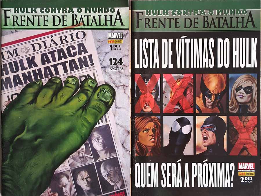 Frente de Batalha: Hulk Contra o Mundo.  Minissérie Completa em 2 partes. Panini.