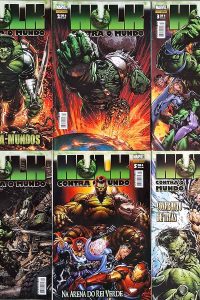 Hulk Contra o Mundo: o Quebra-Mundos.  Minissérie Completa em 6 partes. Editora Panini