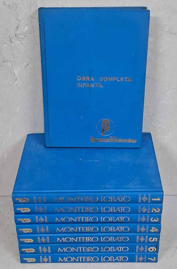 Obra Completa de Monteiro Lobato.   Coleção completa em 8 Volumes. Edição ilustrada. 