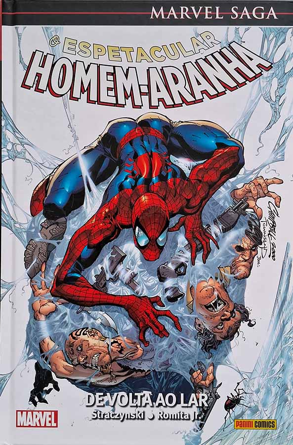 Marvel Saga: O Espetacular Homem-Aranha #1.  De Volta ao Lar.  Por J. Michael Straczynski; John Romita Jr. Panini.