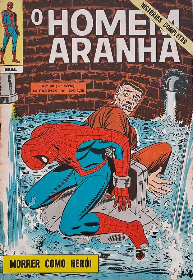 O Homem Aranha Nº 30.  1ª Série.  Gibis Antigos. Histórias em quadrinhos.  Editora: EBAL.  Edição: Setembro/1971. 