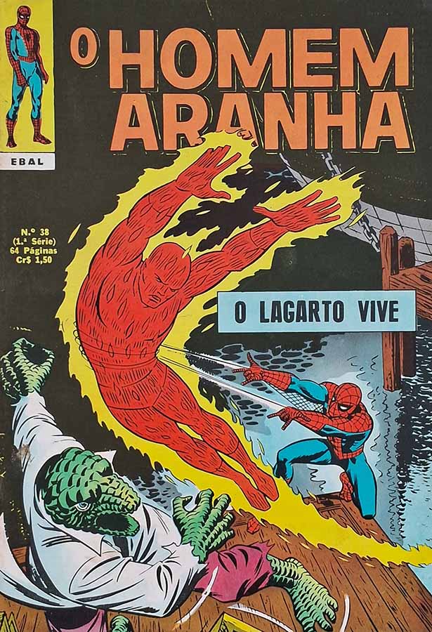 O Homem Aranha Nº 38.  1ª Série  EBAL