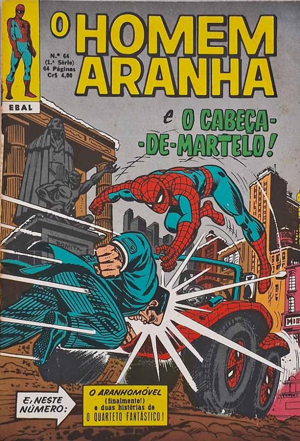 O Homem Aranha Nº 64.  1ª Série 