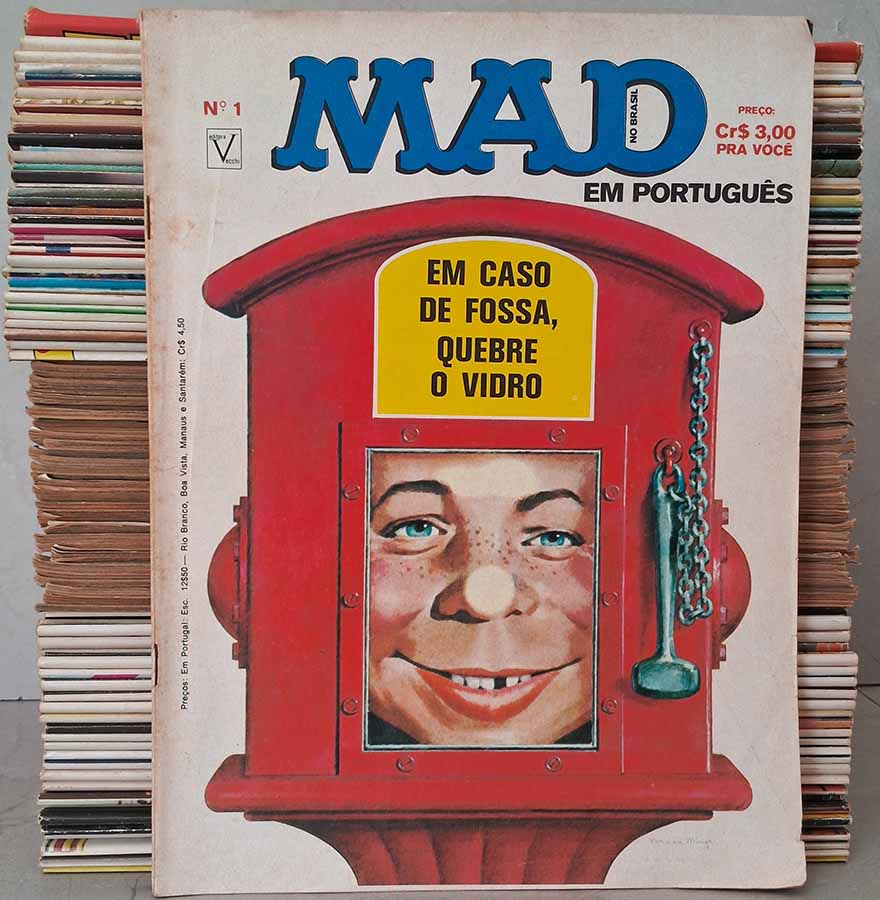 Coleção Revista MAD /Vecchi.  Coleção com 101 revistas, edição em português #1 ao #101. Vecchi.