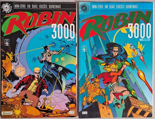 Robin 3000.  Minissérie Completa em 2 edições.  Gibis & Quadrinhos. Minisséries Completas. Editora: Abril. 