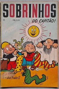 Sobrinhos do Capitão #35.  Gibis Antigos. Histórias em quadrinhos.  Editora: Companhia Gráfica Novo Mundo. 