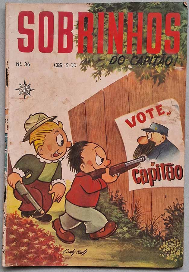 Sobrinhos do Capitão #36.  Gibis Antigos. Histórias em quadrinhos.  Editora: Companhia Gráfica Novo Mundo. 