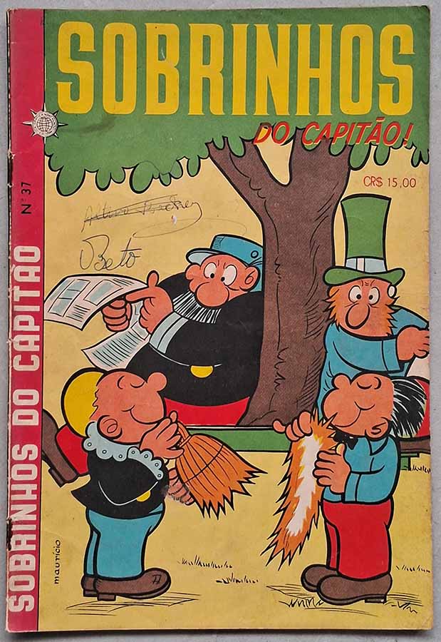 Sobrinhos do Capitão #37.  Gibis Antigos. Histórias em quadrinhos.  Editora: Companhia Gráfica Novo Mundo. 