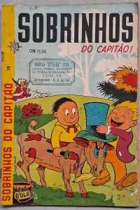 Sobrinhos do Capitão #38.  Gibis Antigos. Histórias em quadrinhos.  Editora: Companhia Gráfica Novo Mundo. 