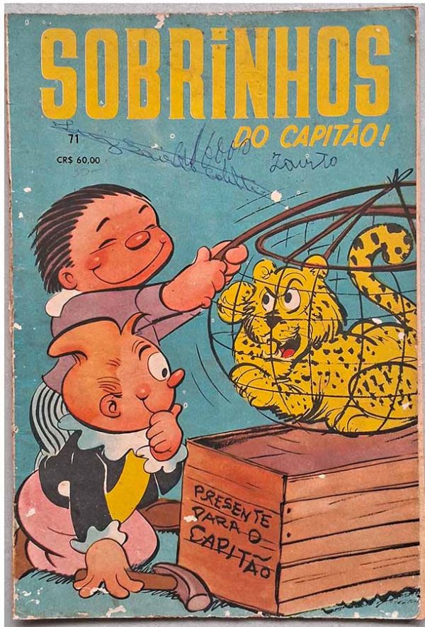 Sobrinhos do Capitão #71.  Gibis Antigos. Histórias em quadrinhos.  Editora: Companhia Gráfica Novo Mundo.  Edição: Janeiro/1964. 