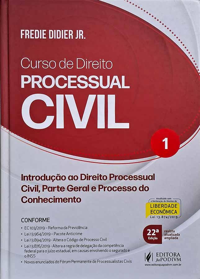 Curso de Direito Processual Civil: Volume 1.  Autor: Fredie Didier Jr.