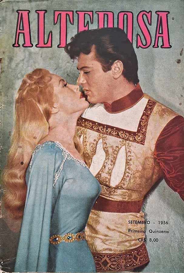 Revista Alterosa Nº 241 01/09/1956.  Capa com Tony Curtis e Janet Leigh. Contos e novelas. Artigos e reportagens. Bazar, moda e culinária. Curiosidades da época. 