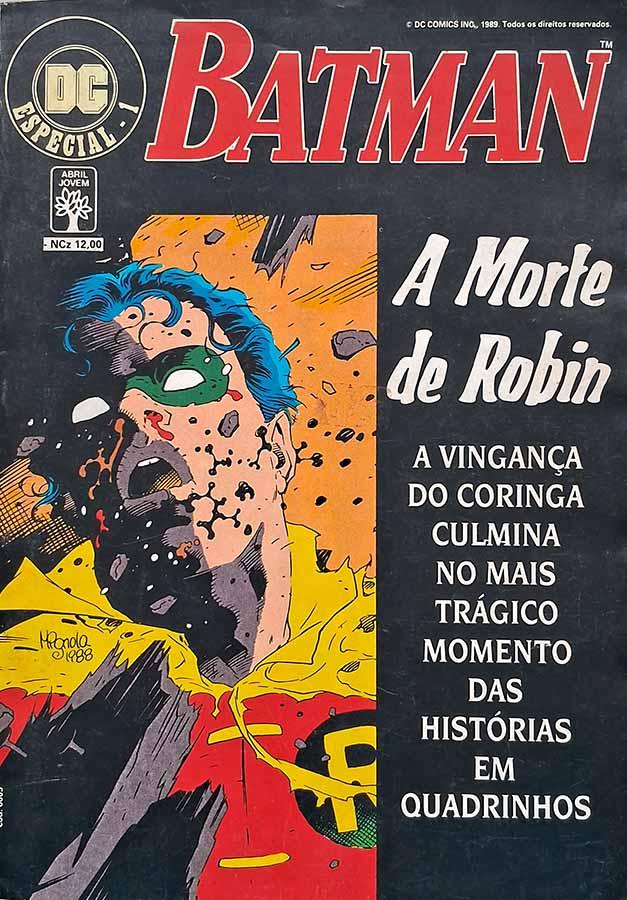 DC ESPECIAL #1: A Morte de Robin.  Edição da Abril em formatinho. 