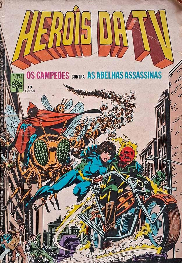 Heróis da TV #19.  Edição da Abril em formatinho. Com Nick Fury, Agente Secreto da SHIELD. 