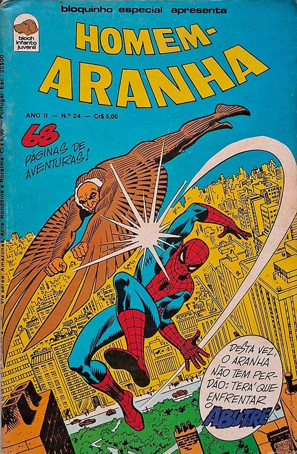 Homem Aranha #24. Bloquinho Especial Apresenta.  Edição da Bloch em formatinho. Aí Vem Medusa! e outras histórias. 