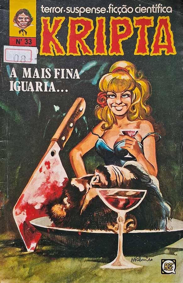 kripta 33 rge - SEBO RS RARIDADES Kripta #33. Março/1979. Edição da RGE em formatinho. Transformação em algo mais Confortável e outras histórias.