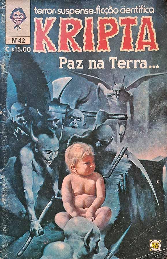 kripta 42 rge - SEBO RS RARIDADES Kripta #42. Edição Dezembro/1979 da RGE em formatinho. A Vara de Condão e outras histórias.