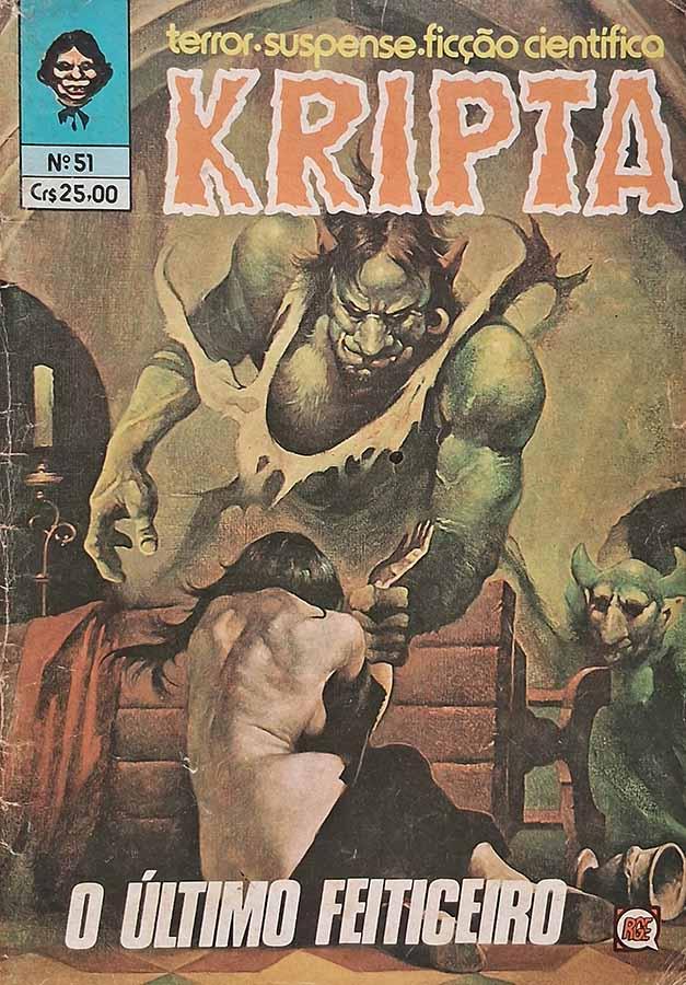 kripta 51 rge - SEBO RS RARIDADES Kripta #51. Edição da RGE em formatinho. O Último Feiticeiro; O Oceano Brilhante e outras histórias.